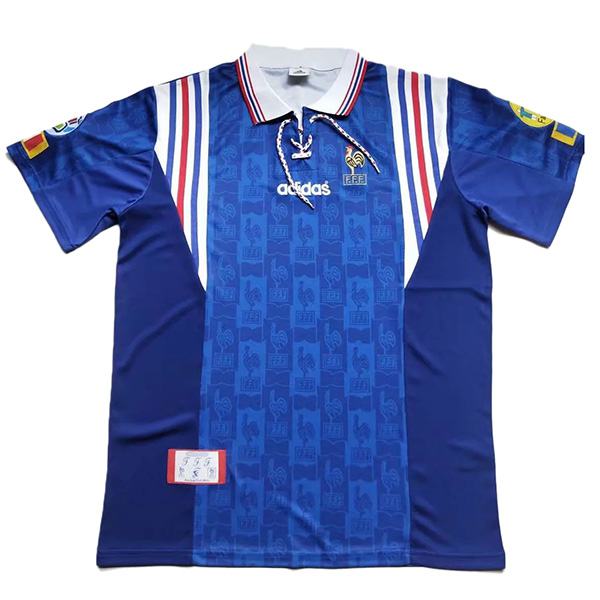 France home retro soccer jersey maillot match men's 1st sportwear football shirt 1996